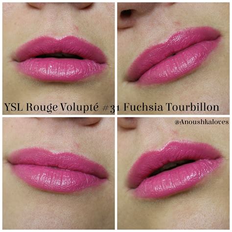 ysl rouge volupte 31 fuchsia tourbillon|YSL Fuchsia Tourbillon (31) Rouge Volupte Review & Swatches.